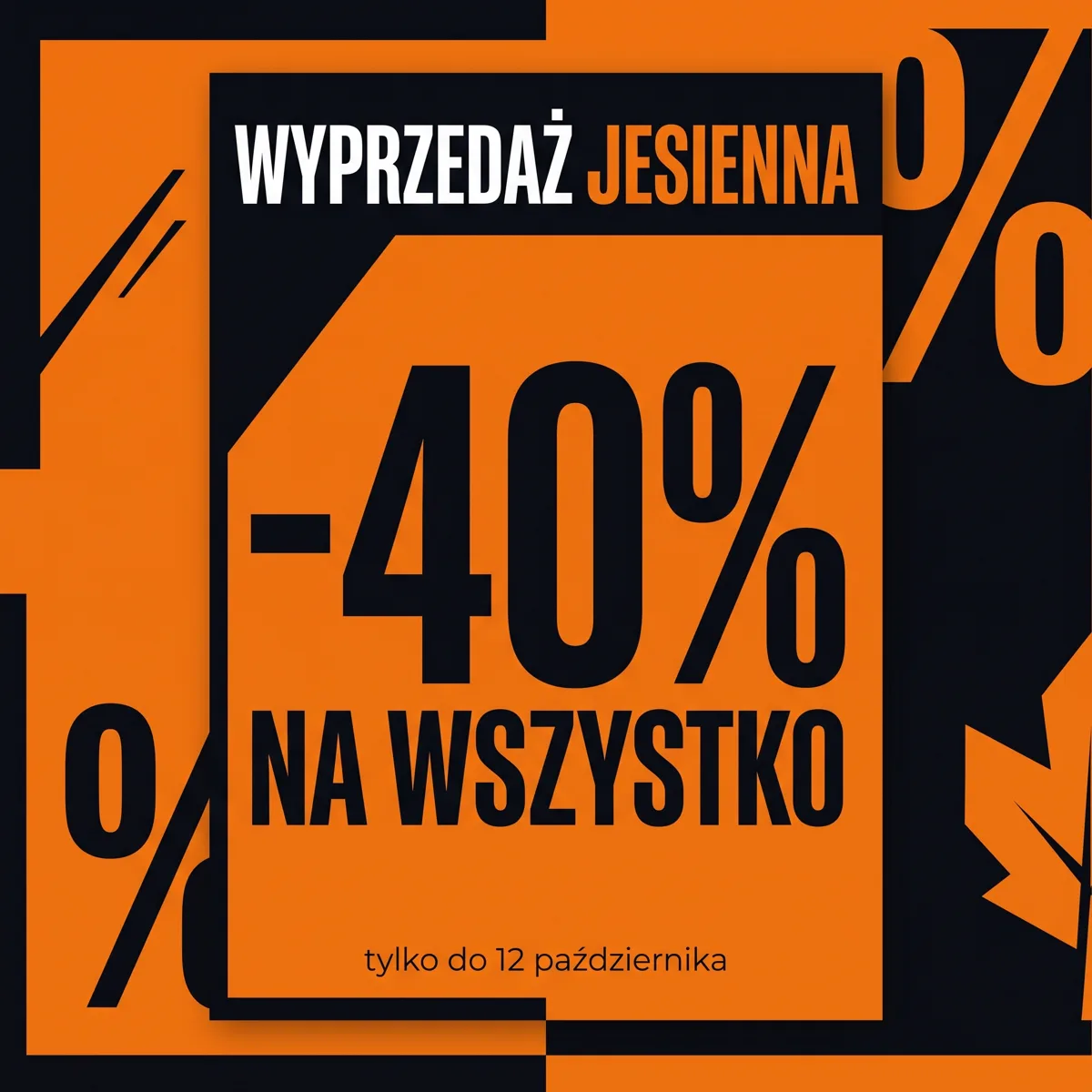 Nano Banana 2.1 — orange and black Polish sale poster